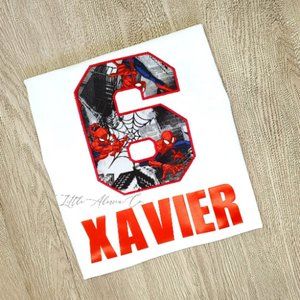 Spiderman Birthday Shirt Personalized with Name | ANY NUMBER